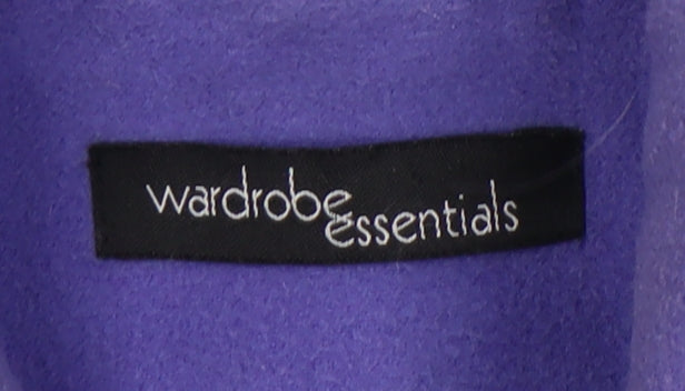 Womens UK Size 12 Wardrobe Essentials Purple Pea Coat