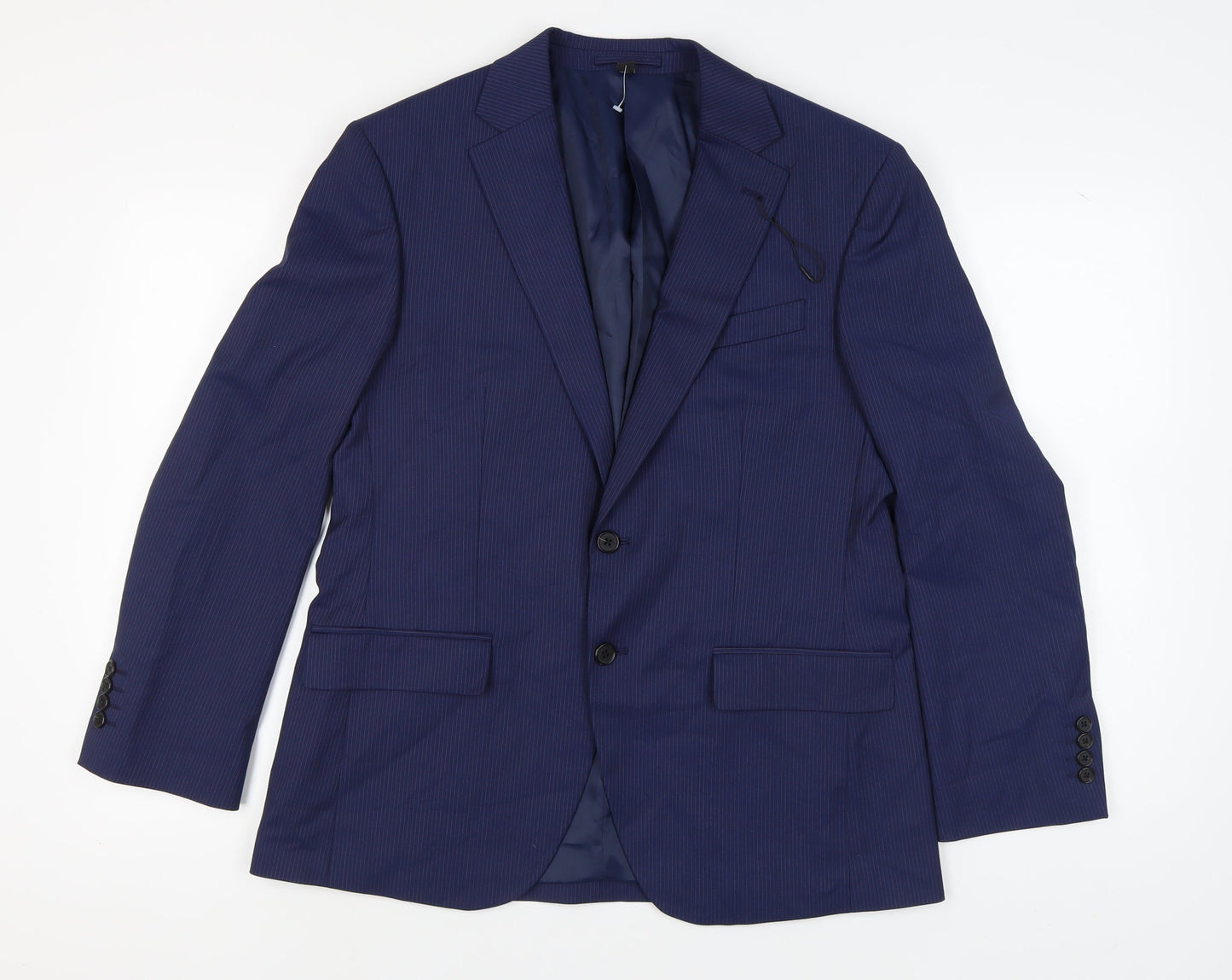 Mens UK Size 40 Marks and Spencer Regular Blue Suit Jacket