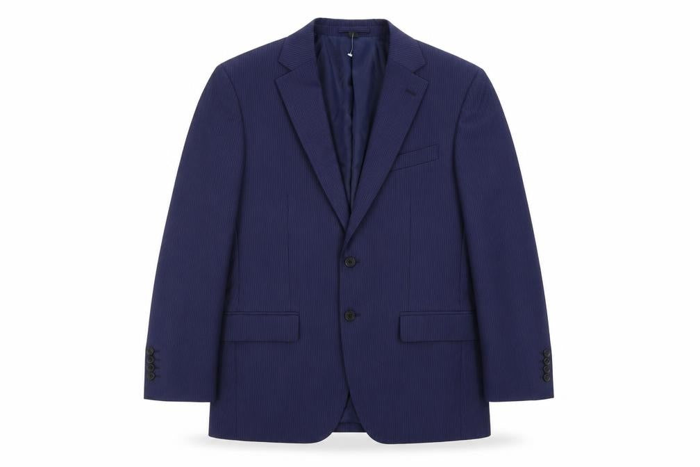 Mens UK Size 40 Marks and Spencer Regular Blue Suit Jacket