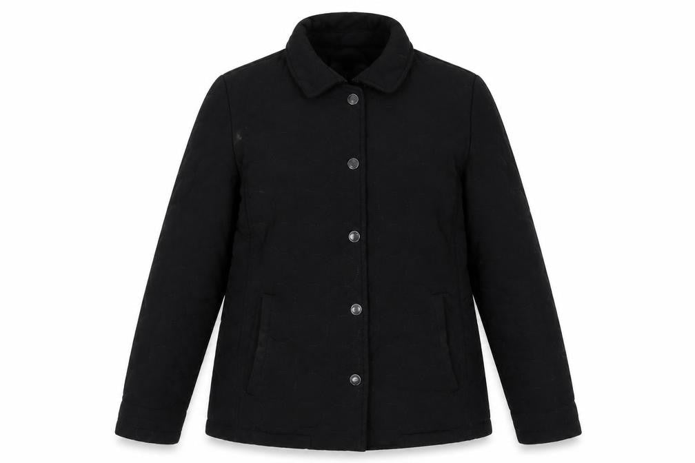 Womens UK Size PXS Calvin Klein Black Quilted Coat