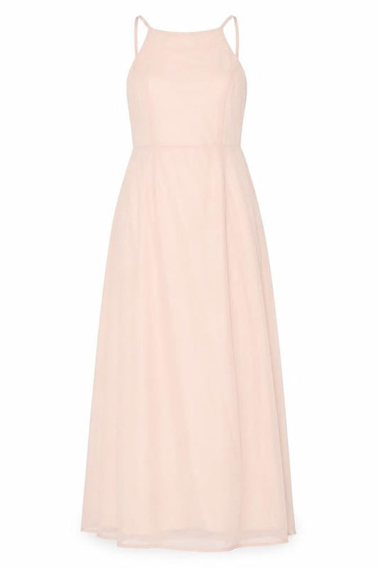 Front view of Missguided Women's Pink Long Dress, size 10
