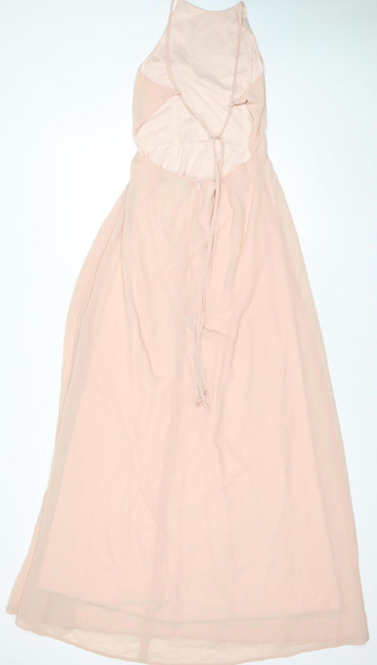 Missguided Women's Pink Long Dress Size 10
