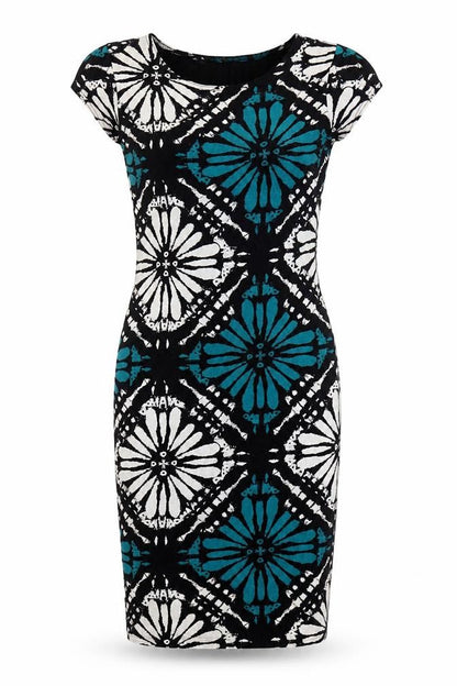 Apricot Women's Multicoloured Geometric Dress S