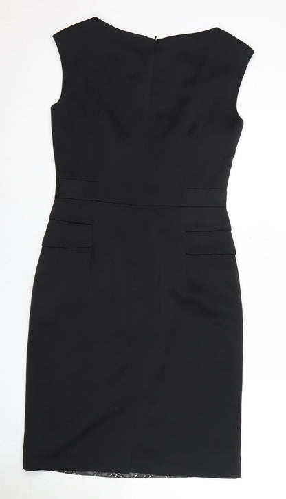 Roman Women’s Black Lace Detail Sheath Dress Size 10