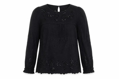 Womens UK Size 6 Hush Black Blouse