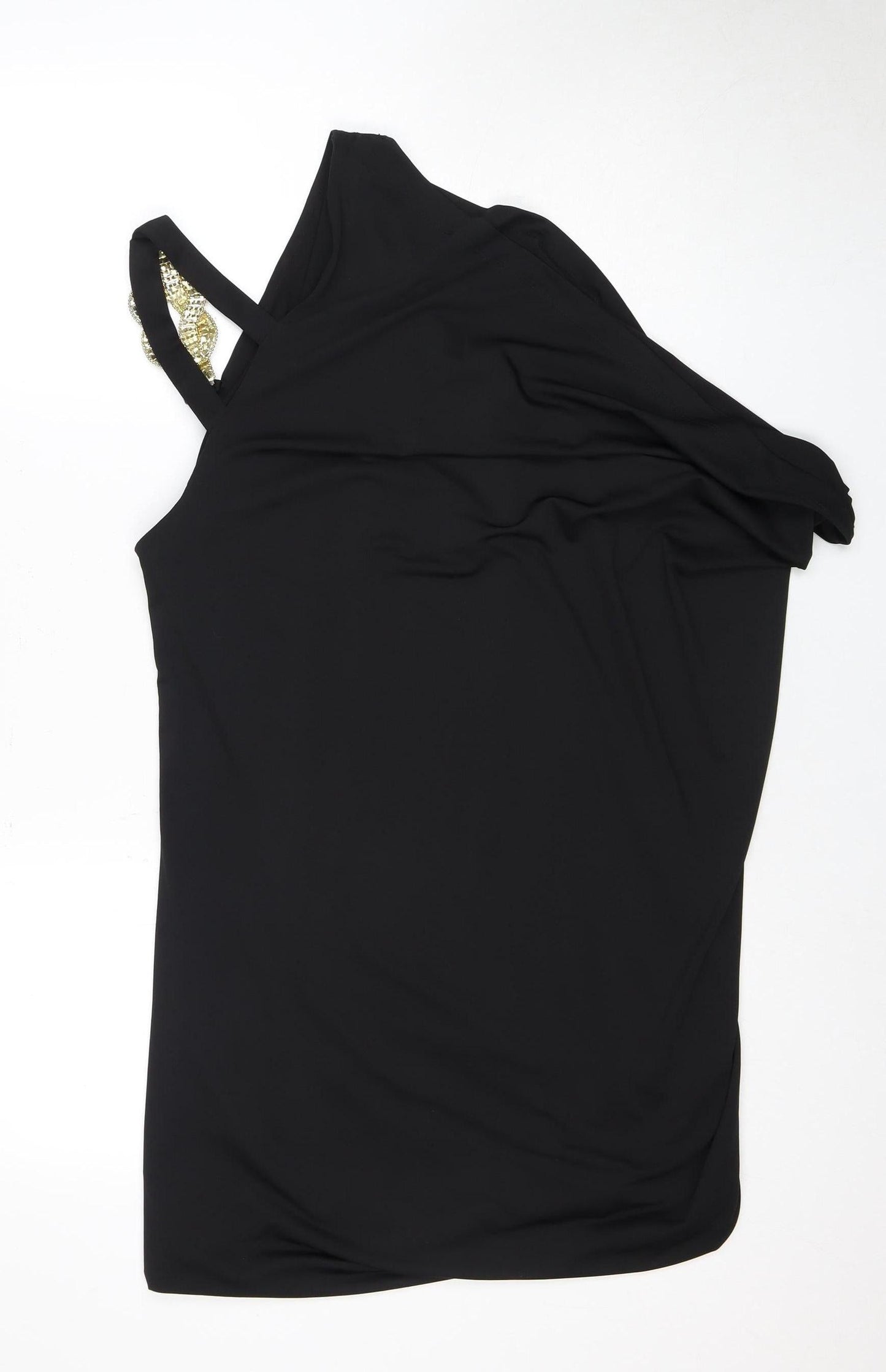 Unique Boutique Women's Black Sleeveless Top Size 2