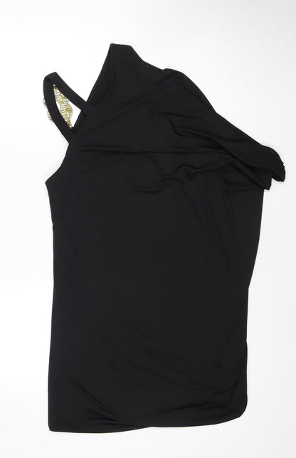 Unique Boutique Women's Black Sleeveless Top Size 2