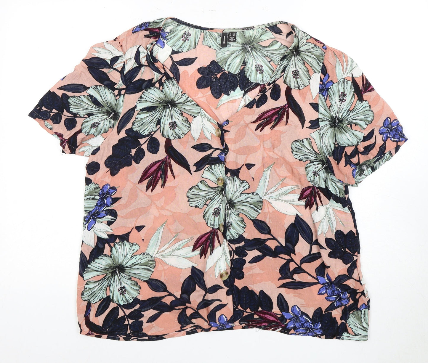 Womens UK Size XL VERO MODA Multicoloured  Button-Up