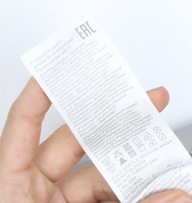 Jacqueline de Yong Women's Silver Large Short Zip Skirt