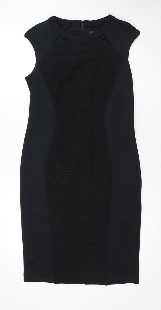 Marks and Spencer Women's Black Sheath Dress Size 14