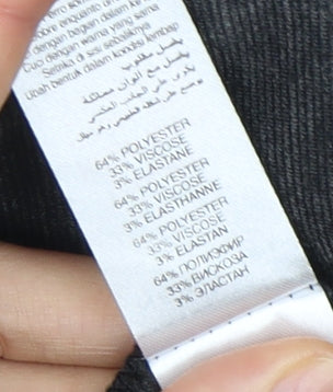 New Look Women's Black Plaid Blazer Size 12