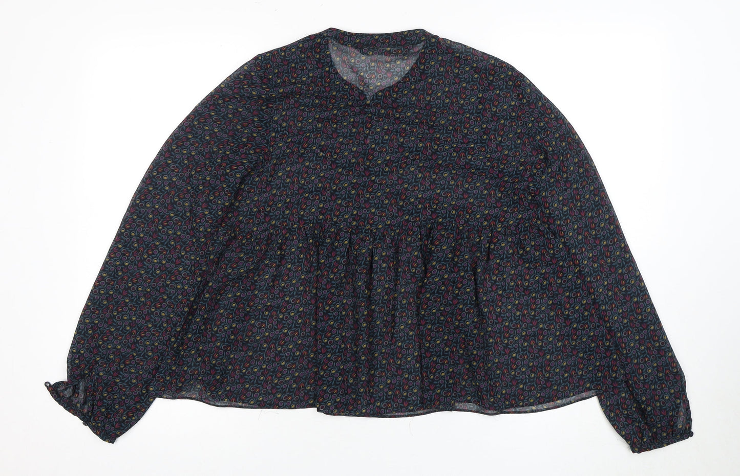 Womens UK Size 8 Zara Multicoloured  Blouse