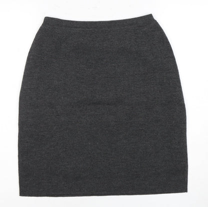 Country Casuals Women's Grey Wool Pencil Skirt M