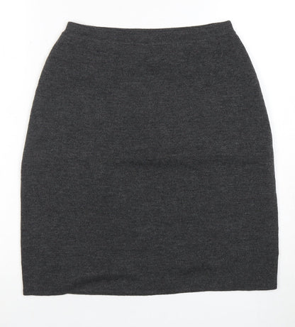 Country Casuals Women's Grey Wool Pencil Skirt M