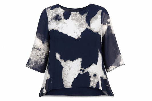 Womens UK Size 12 Saloos Blue  Blouse