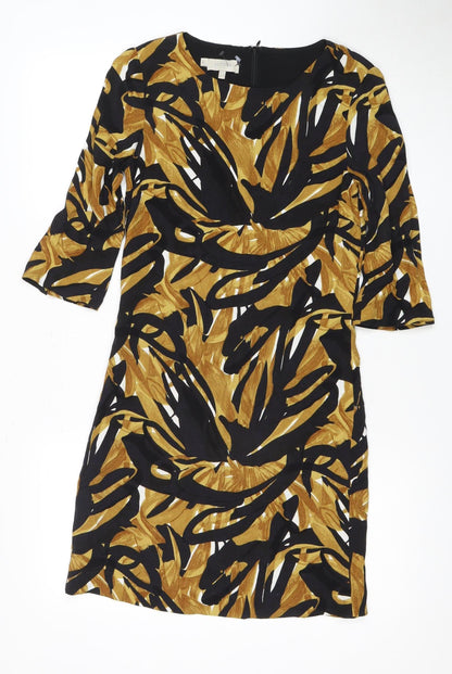 Hobbs Women's Multicoloured 3/4 Sleeve Dress Size 2