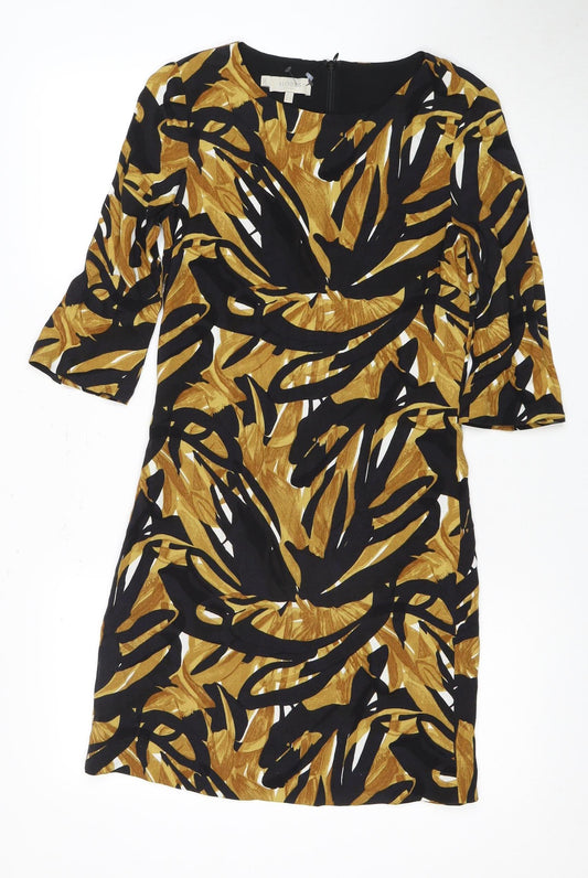 Hobbs Women's Multicoloured 3/4 Sleeve Dress Size 2