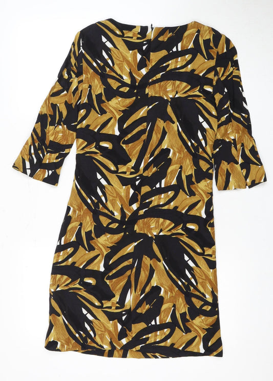 Hobbs Women's Multicoloured 3/4 Sleeve Dress Size 2