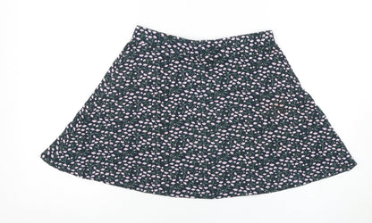 Jack Wills Women's Multicoloured A-Line Floral Skirt Size 6