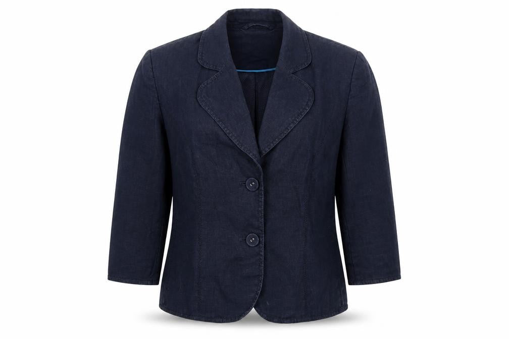 Next Women's Blue Linen Blazer Size 8