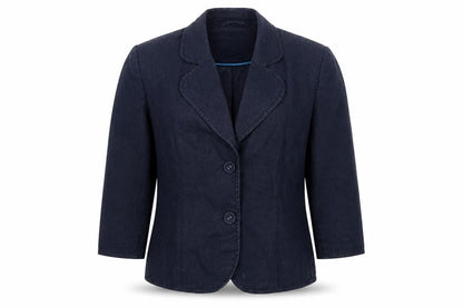 Next Women's Blue Linen Blazer Size 8