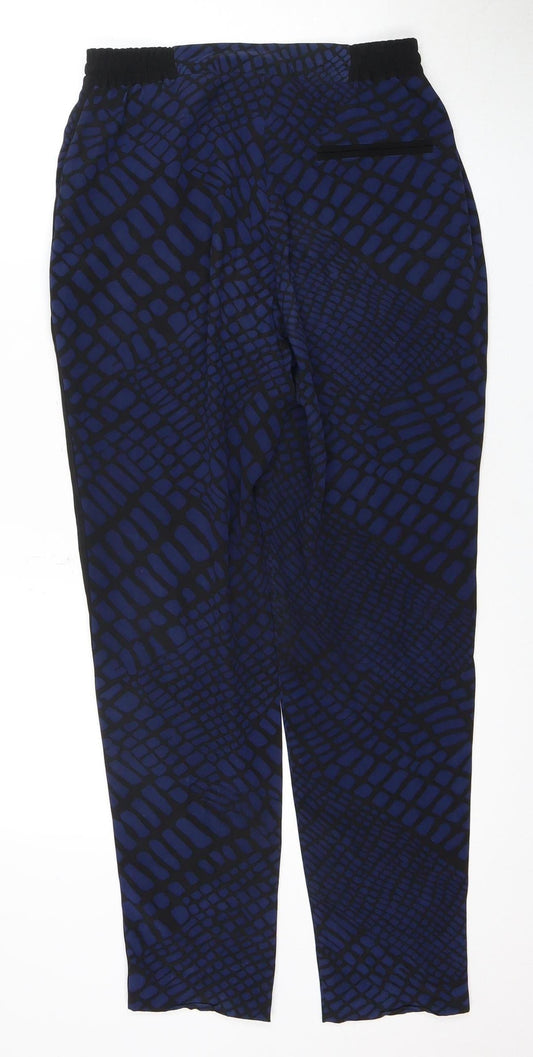 Whistles Women's Blue Silk Jogger Trousers
