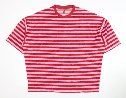 Womens UK Size M ASOS Red Basic T-Shirt