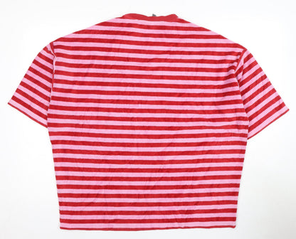Womens UK Size M ASOS Red Basic T-Shirt