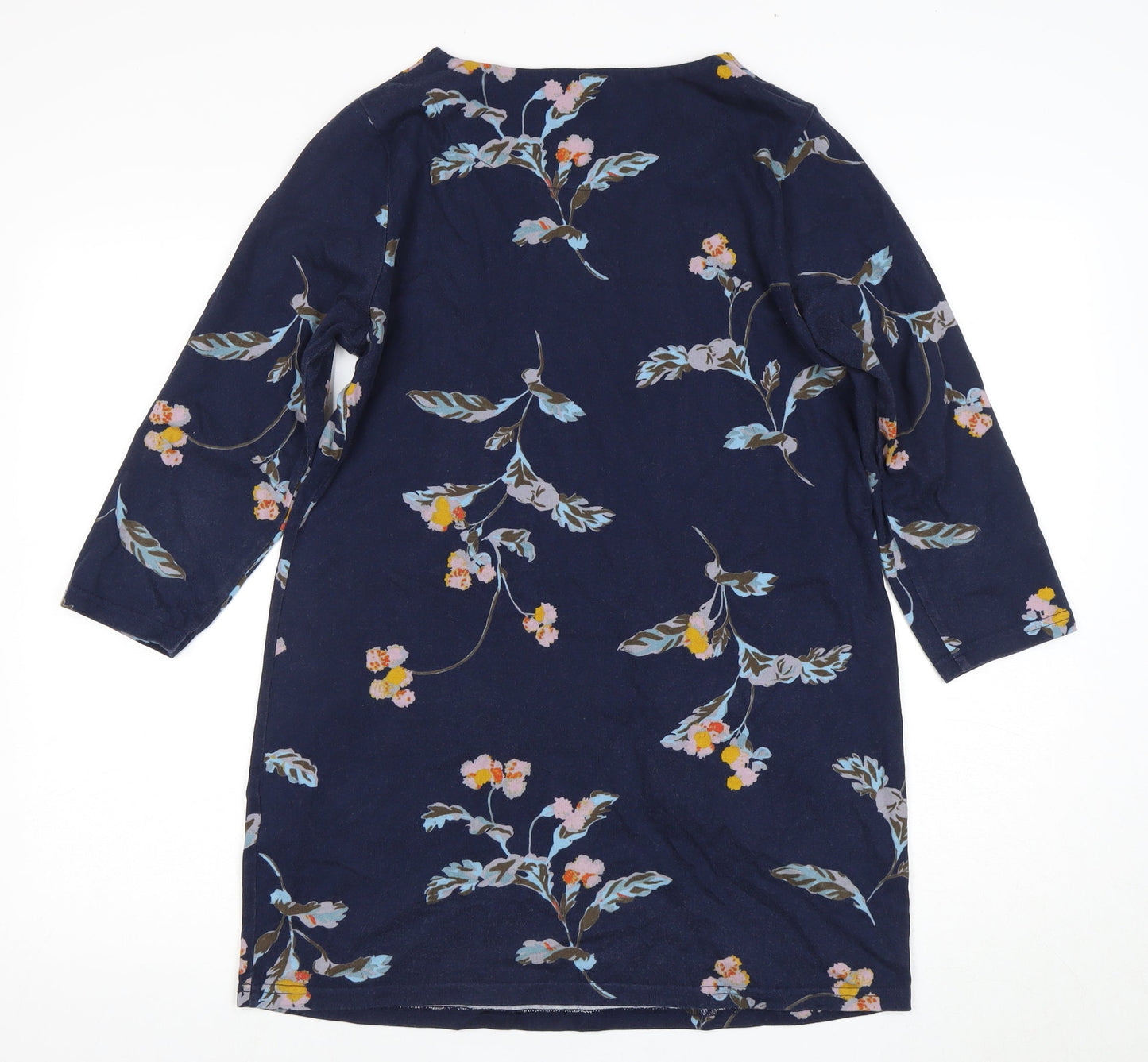 Joules Women's Blue Floral Shift Dress Size 14