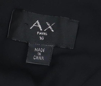 AX Women's Black Animal Print Bodycon Dress Size 18