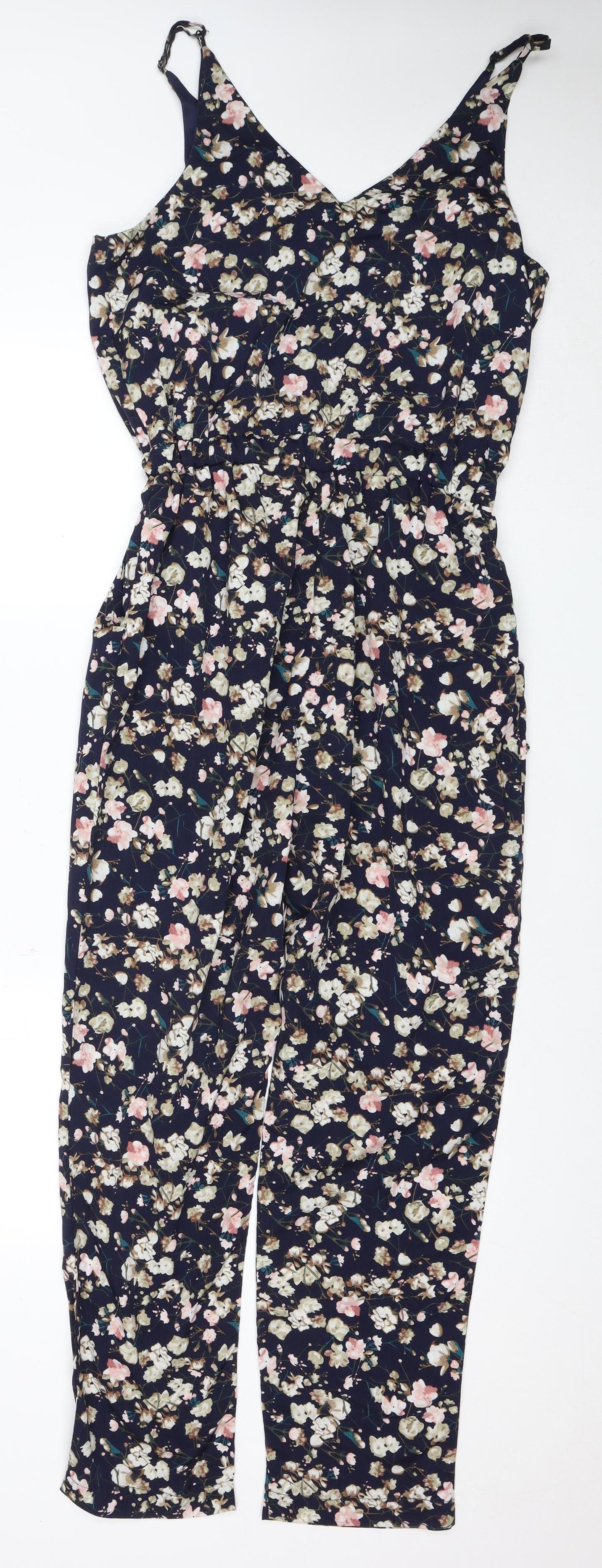 Mela London Women's Multicoloured Floral Jumpsuit M