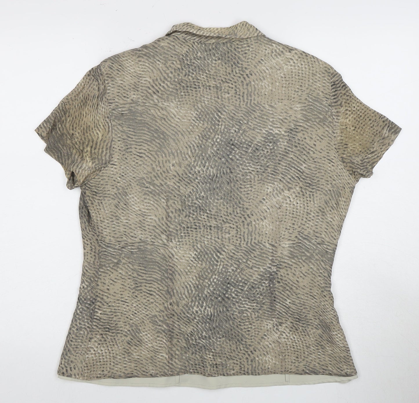Womens UK Size 12 Liz Claiborne Beige  Blouse