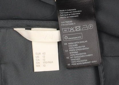 Womens UK Size 14 H&M Black Basic Blouse