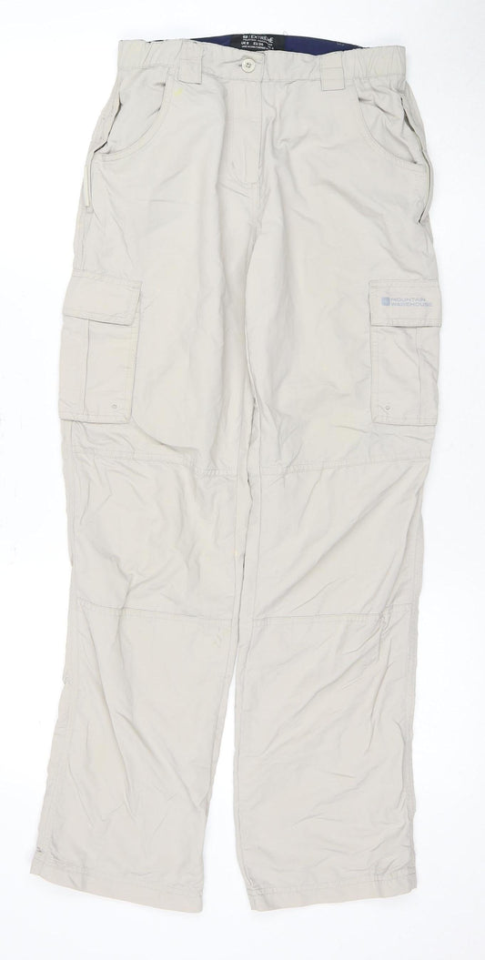 Mountain Warehouse Women's Beige Cargo Trousers Size 8