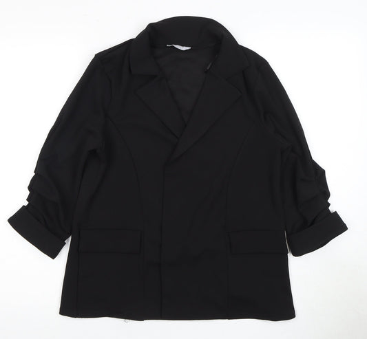 Quiz Womens Black Blazer, Size 8