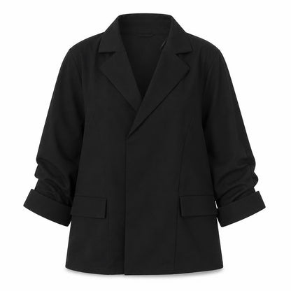 Womens UK Size 8 Quiz Regular Black Blazer