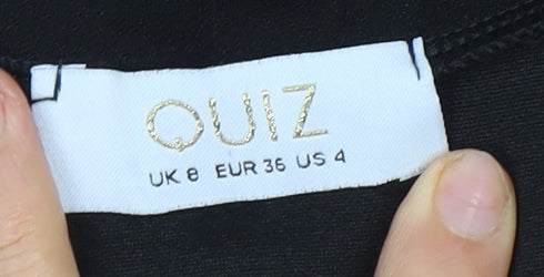 Quiz Womens Black Blazer, Size 8