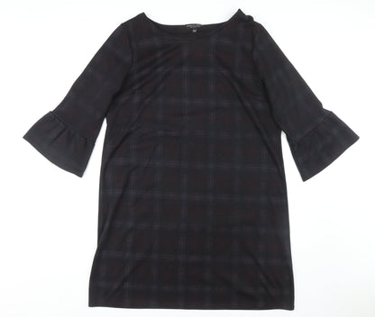 Dorothy Perkins Women's Black Check Shift Dress Size 16