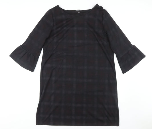 Dorothy Perkins Women's Black Check Shift Dress Size 16