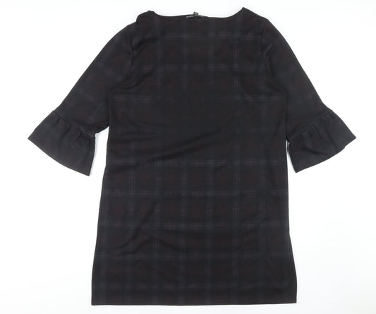 Dorothy Perkins Women's Black Check Shift Dress Size 16