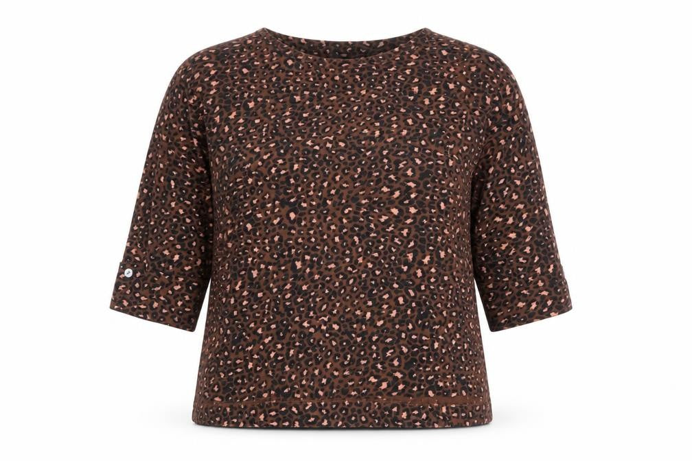 Womens UK Size L Monsoon Brown Basic T-Shirt