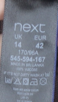 Next Women’s Brown Floral Shirt Dress Size 14