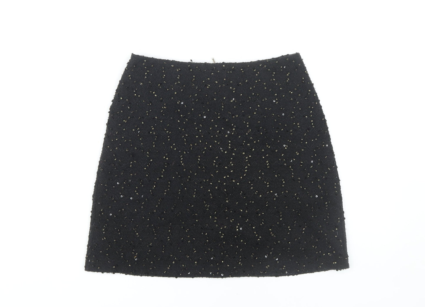 Oasis Women’s Black Sequin Mini Skirt - XS