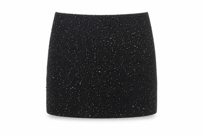 Oasis Women’s Black Sequin Mini Skirt - XS