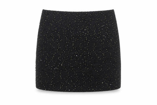 Oasis Women’s Black Sequin Mini Skirt - XS