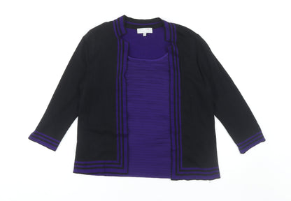 Womens UK Size 14 Marks and Spencer Black Cardigan Jumper