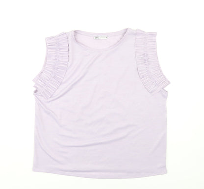 Womens UK Size XL Zara Purple  T-Shirt