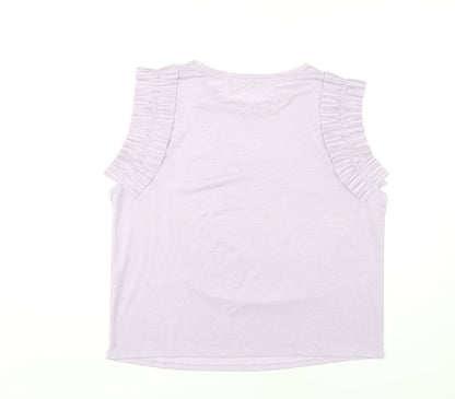 Womens UK Size XL Zara Purple  T-Shirt