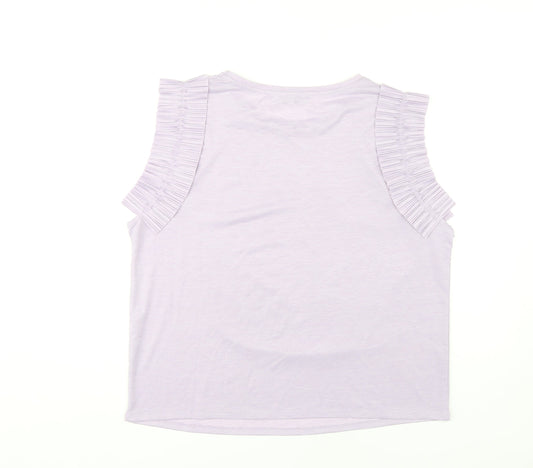 Womens UK Size XL Zara Purple  T-Shirt