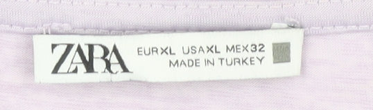 Womens UK Size XL Zara Purple  T-Shirt